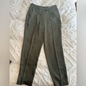 Express army green dress pants.